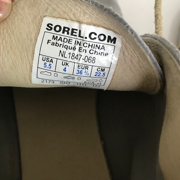 Sorel gray suede desert boots lace up - Picture 7 of 8